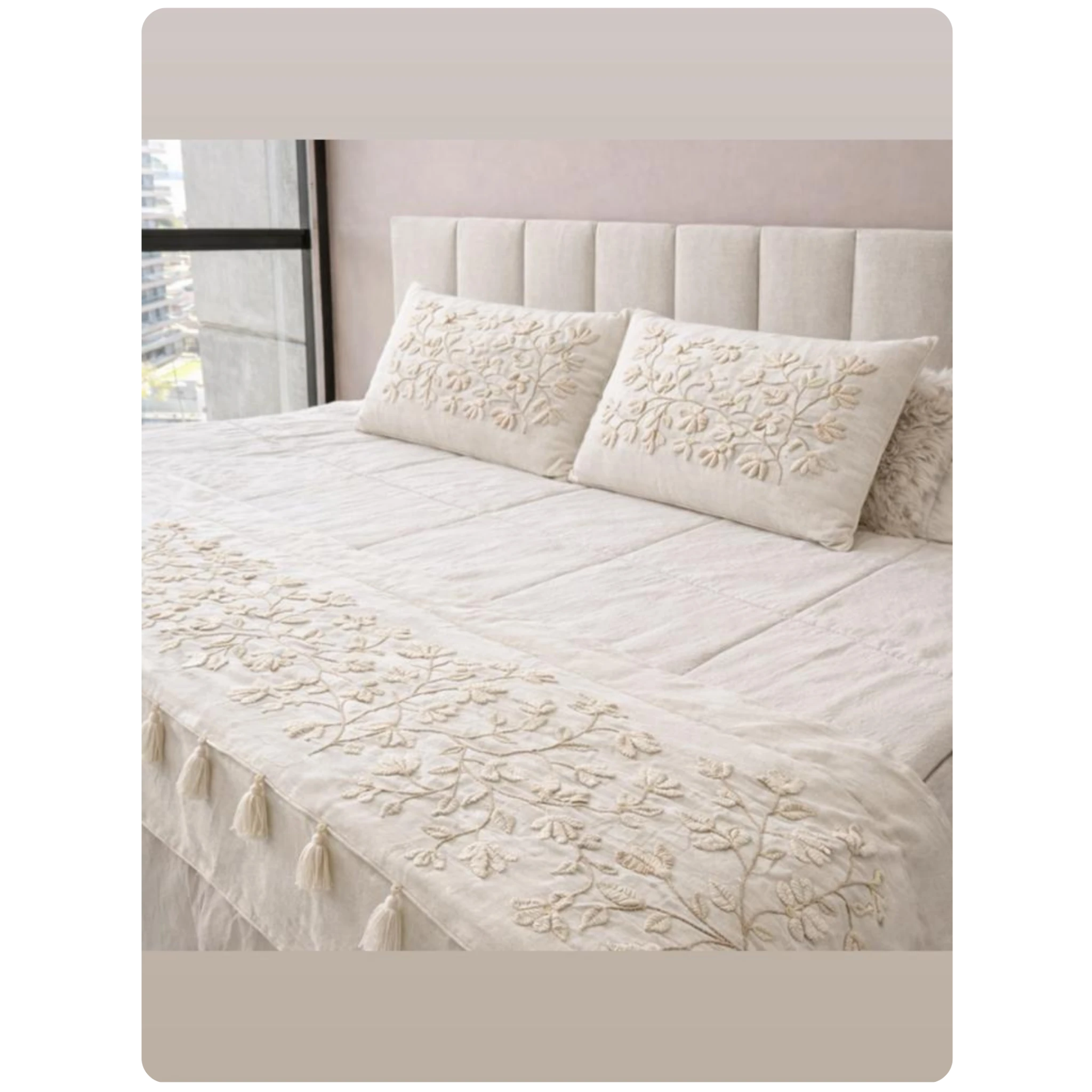 Seminario de Bordado Pie de cama floral - Imagen 6