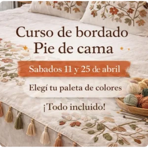 Curso bordado pie de cama rosario argentina santa fe seminario