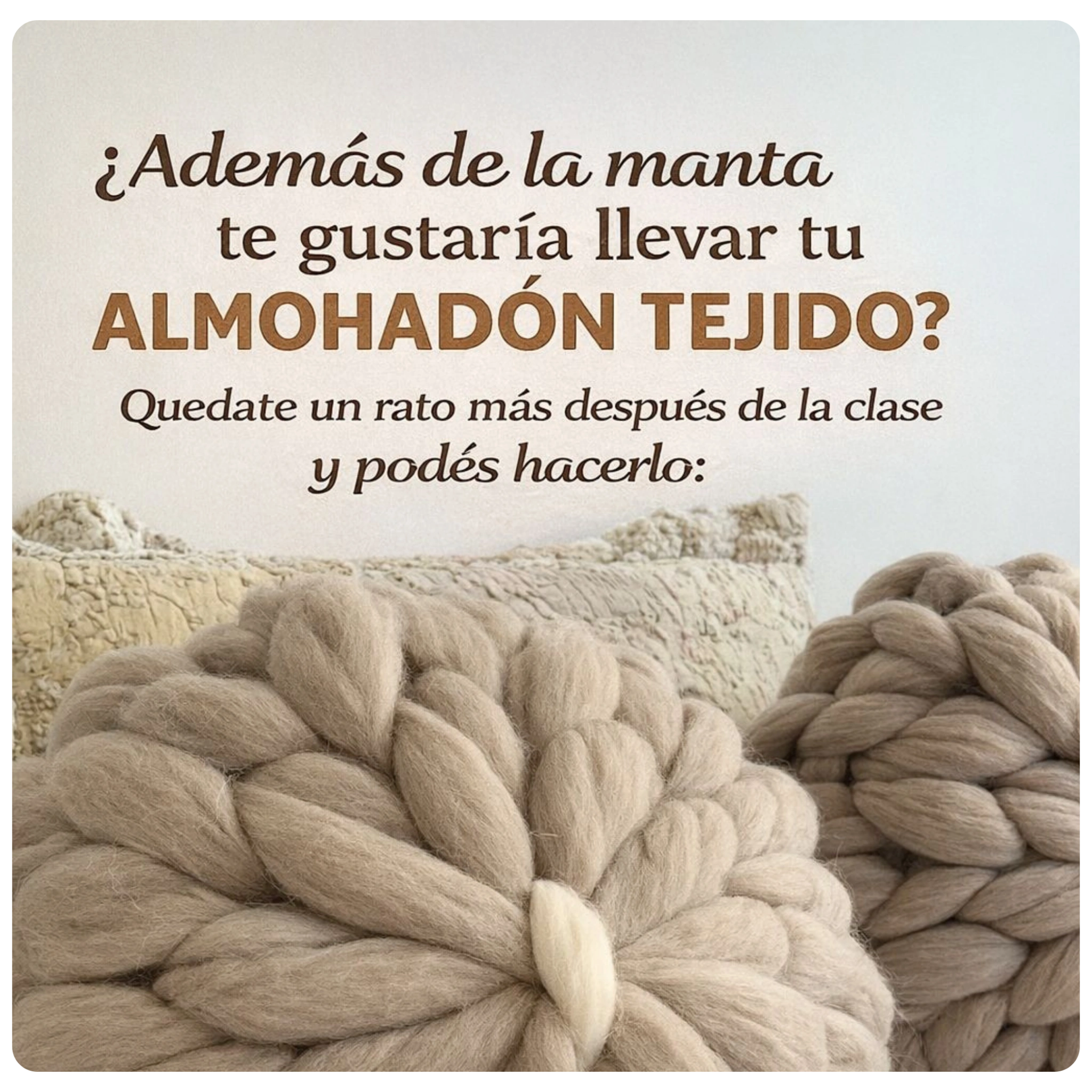 Almohadón FLor tejido Georgina Rosario Argentina